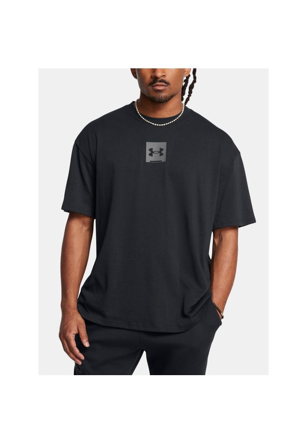 Koszulka męska sportowa Under Armour UA M HW OS SM BOX SS. Kolor: czarny. Sport: fitness