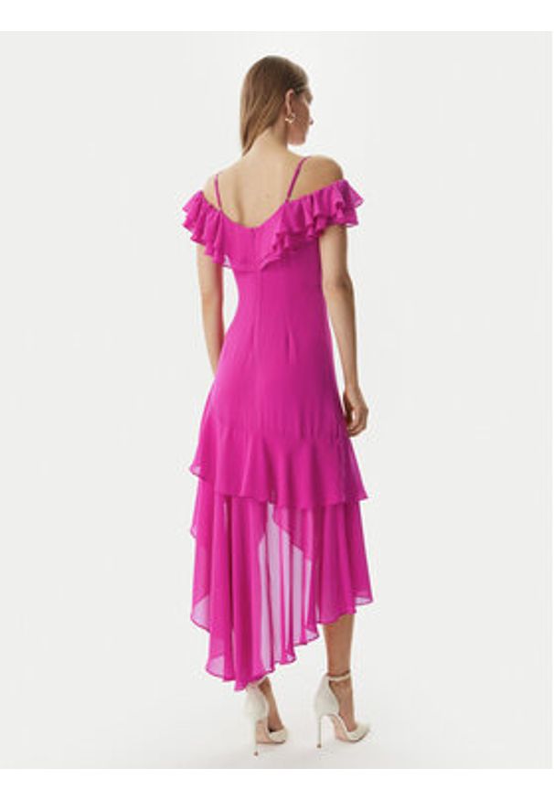 Morgan Sukienka koktajlowa 251-RJOLIE Różowy Regular Fit. Kolor: różowy. Materiał: syntetyk. Styl: wizytowy