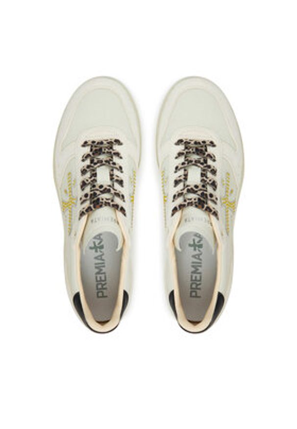 Premiata Sneakersy Micol Var 6794 Écru. Materiał: skóra