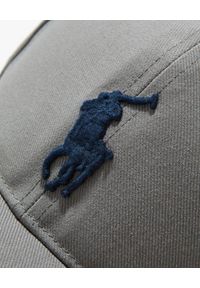 Ralph Lauren - RALPH LAUREN - Szara czapka z daszkiem z logo. Kolor: szary. Wzór: haft #3