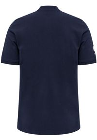 Polo Hummel Move Grid. Okazja: na co dzień. Typ kołnierza: polo. Kolor: niebieski. Styl: casual