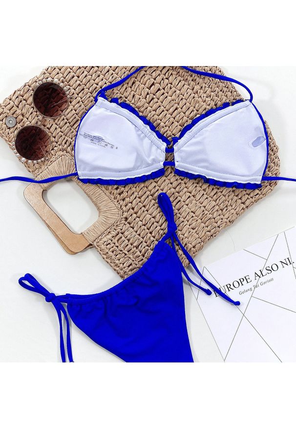 Intica - Bikini wiązane na szyi z regulacją na plażę i basen Greti. Kolor: zielony. Materiał: materiał