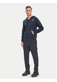 Helly Hansen Bluza HH Logo 54581 Granatowy Regular Fit. Kolor: niebieski. Materiał: bawełna #4