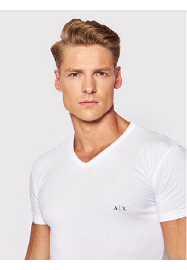 Armani Exchange Komplet t-shirtów 956004 CC282 04710 Biały Regular Fit. Kolor: biały. Materiał: bawełna