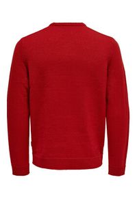 Only & Sons Sweter 22023347 Czerwony Regular Fit. Kolor: czerwony. Materiał: syntetyk #7
