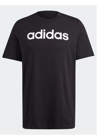 Adidas - adidas T-Shirt Essentials Single Jersey Linear Embroidered Logo T-Shirt IC9274 Czarny Regular Fit. Kolor: czarny. Materiał: bawełna