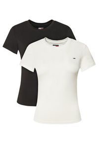 Tommy Jeans Komplet 2 t-shirtów DW0DW21366 Kolorowy Slim Fit. Materiał: bawełna. Wzór: kolorowy #4