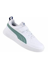 Buty do chodzenia dla dzieci Puma Rickie Ac Ps. Kolor: biały. Materiał: syntetyk, materiał. Szerokość cholewki: normalna. Sport: turystyka piesza