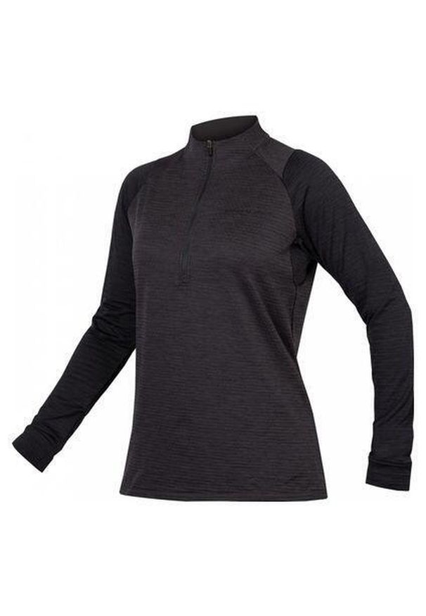 ENDURA - Longsleeve rowerowy damski Endura Singletrack Fleece. Kolor: czarny. Długość rękawa: długi rękaw