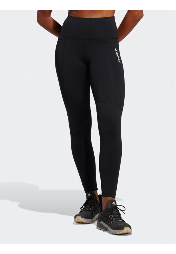 Adidas - adidas Legginsy Terrex Multi Leggings HM4008 Czarny. Kolor: czarny. Materiał: syntetyk
