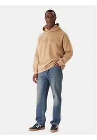 Adidas - adidas Bluza JY2791 Beżowy Loose Fit. Kolor: beżowy. Materiał: bawełna #4