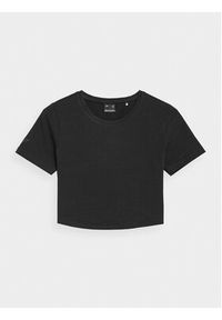 4f - 4F T-Shirt 4FSS23TTSHF345 Czarny Slim Fit. Kolor: czarny. Materiał: bawełna #3