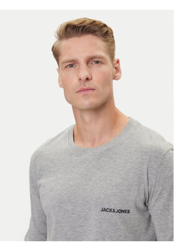 Jack & Jones Piżama Everest 12273632 Szary Standard Fit. Kolor: szary. Materiał: bawełna
