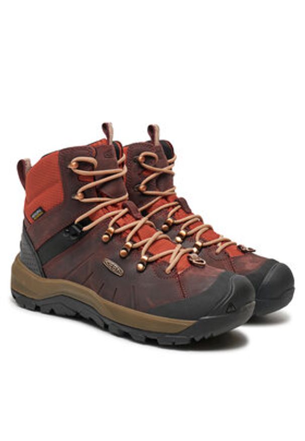 keen - Keen Trekkingi Revel IV Mid Polar 1027726 Brązowy. Kolor: brązowy. Materiał: skóra