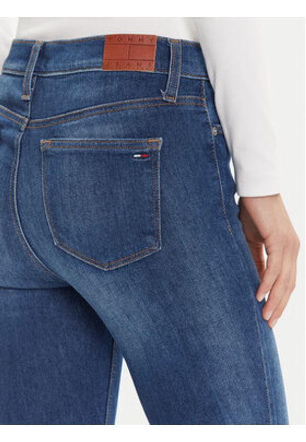 Tommy Jeans Jeansy Nora DW0DW21819 Granatowy Skinny Fit. Kolor: niebieski