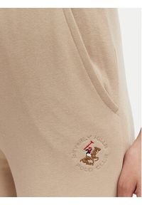 Beverly Hills Polo Club Spodnie dresowe P-SS26W-TF546550 Beżowy Regular Fit. Kolor: beżowy. Materiał: bawełna #3