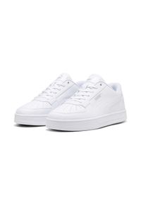 Puma - Sneakersy Caven 2.0 PUMA White Silver Metallic. Kolor: biały, wielokolorowy, szary. Materiał: guma, syntetyk, tkanina, materiał. Sezon: lato #1