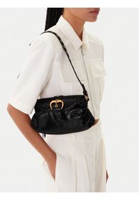 Pinko - PINKO Torebka Jolene Shoulder Mini PE 25 PLTT 102802 A27K Czarny. Kolor: czarny. Materiał: skórzane, zamszowe #1