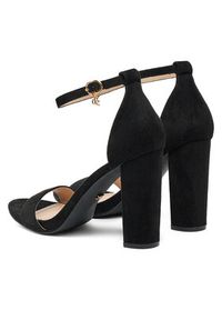 DeeZee Sandały E998-4 Czarny. Kolor: czarny. Materiał: materiał