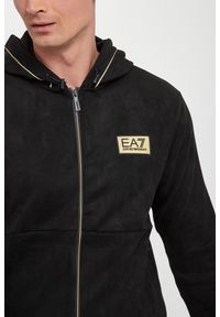 EA7 Emporio Armani - Bluza męska welurowa EA7 EMPORIO ARMANI. Materiał: welur #3