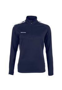 STANNO - Damska bluza rozpinana 1/4 Stanno First. Kolor: niebieski, biały, wielokolorowy. Sport: fitness
