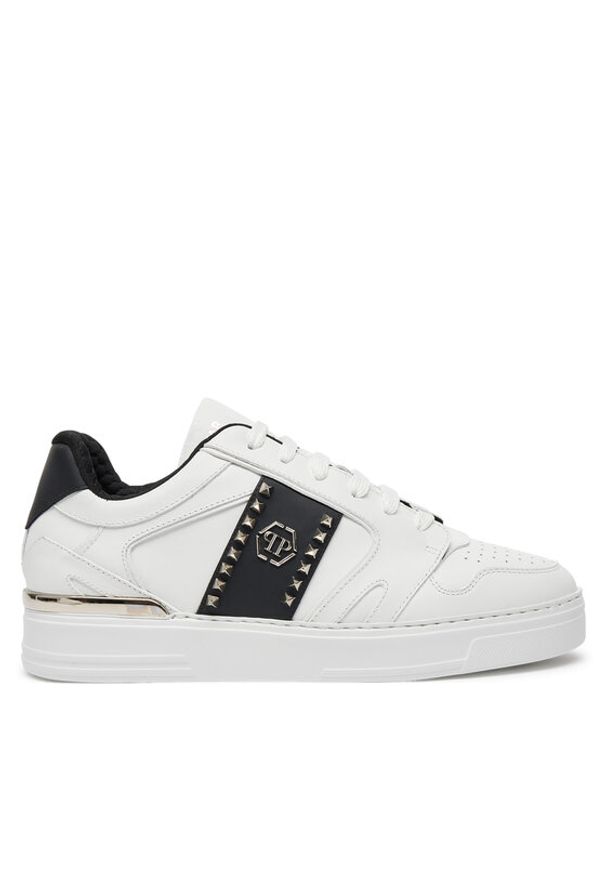 Philipp Plein - PHILIPP PLEIN Sneakersy AADS USC0658 PLE010N Biały. Kolor: biały. Materiał: skóra