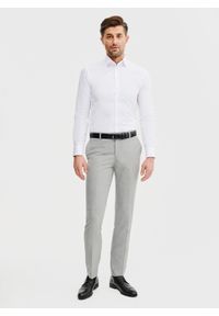 Pako Lorente - PAKO LORENTE - Szare spodnie ganiturowe. Kolor: szary. Materiał: poliester, wiskoza, elastan. Wzór: gładki. Sezon: wiosna, lato #4