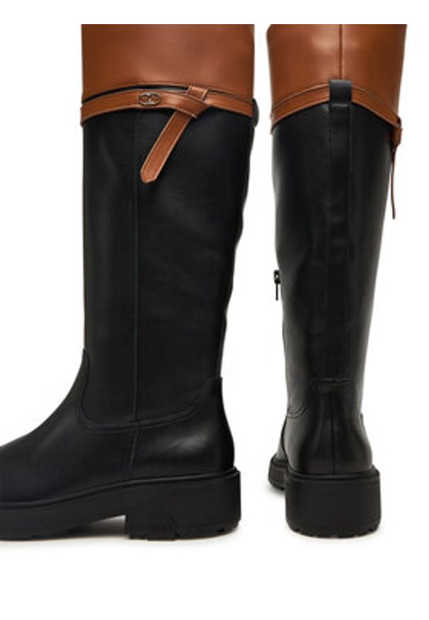 Liu Jo Kozaki London 04 SF5031 P0102 Czarny. Kolor: czarny. Materiał: skóra