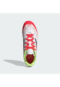 Adidas - Buty F50 Club FG/MG Kids. Kolor: biały, czarny, żółty, wielokolorowy. Materiał: materiał