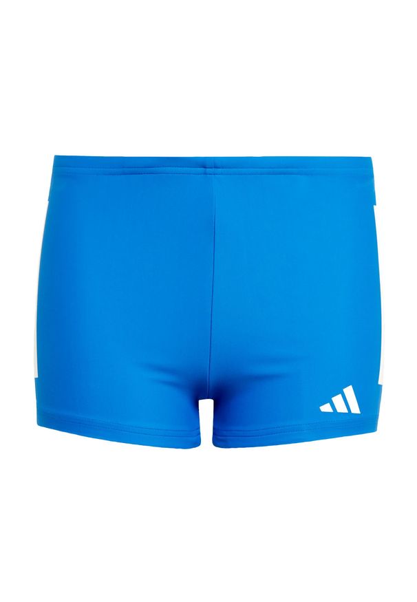 Adidas - Bokserki 3-Stripes Swim Kids. Kolor: biały, niebieski, wielokolorowy. Materiał: materiał