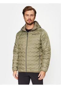 columbia - Columbia Kurtka puchowa Delta Ridge™ Down Hooded Jacket Zielony Regular Fit. Kolor: zielony. Materiał: syntetyk