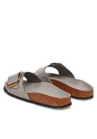 Birkenstock Klapki Madrid Big Buckle Hex 1029534 Szary. Kolor: szary. Materiał: skóra #4