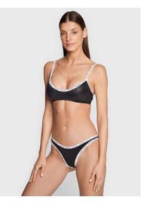 Calvin Klein Swimwear Dół od bikini KW0KW01952 Czarny. Kolor: czarny. Materiał: syntetyk