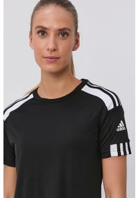 adidas Performance T-shirt GN5757 damski kolor czarny. Okazja: na co dzień. Kolor: czarny. Materiał: materiał. Wzór: nadruk. Styl: casual