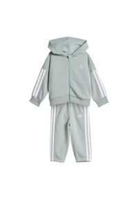 Adidas - Spodnie dresowe Essentials. Okazja: na uczelnię. Kolor: zielony, biały, wielokolorowy. Materiał: dresówka. Styl: sportowy #1