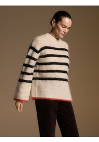 Reserved - Sweter z wełną i moherem - wielobarwny. Materiał: moher, wełna #1