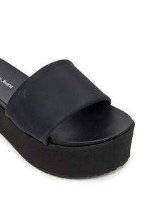 Calvin Klein Jeans Klapki Flatform Sandal Slide In Nylon YW0YW01791 Czarny. Kolor: czarny. Materiał: materiał #5