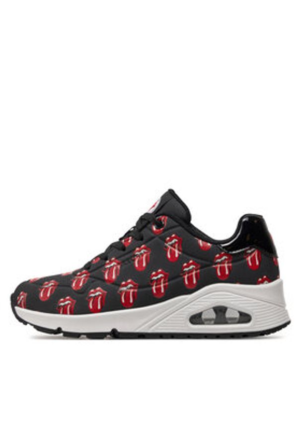 skechers - Skechers Sneakersy Uno-Say It Loud 177964/BKRD Czarny. Kolor: czarny. Materiał: materiał