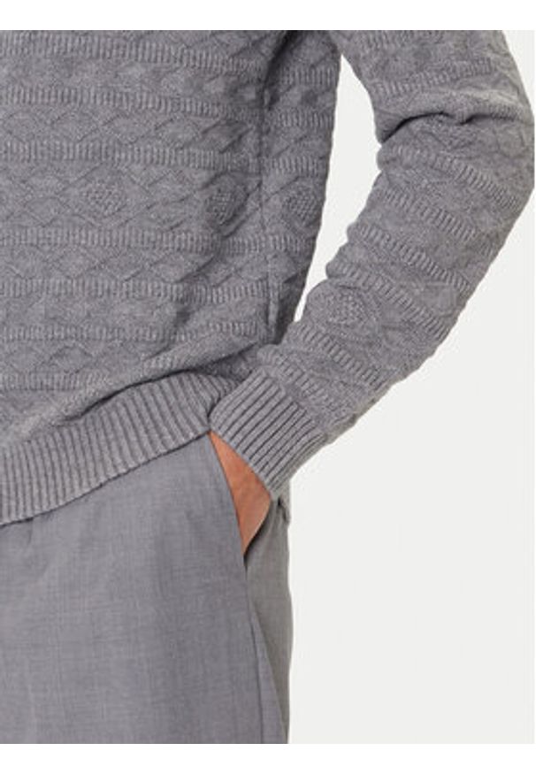 Guess Sweter M5BR42 Z2ZK2 Szary Regular Fit. Kolor: szary. Materiał: syntetyk