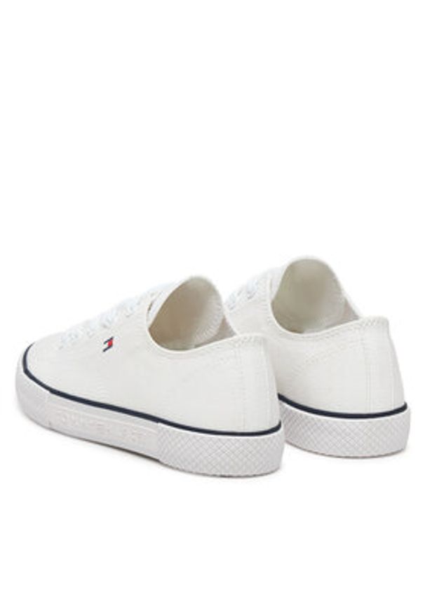 TOMMY HILFIGER - Tommy Hilfiger Trampki T3X9-33846-0890100 Biały. Kolor: biały. Materiał: materiał