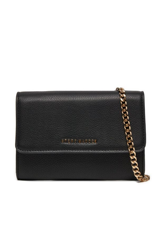 Steve Madden Torebka Bmylo Wallet SM13001410-02002-BLK Czarny. Kolor: czarny. Materiał: skórzane