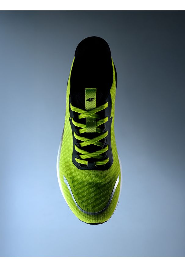 4f - 4F Buty do biegania AERIX męskie - zielone 45. Kolor: zielony. Materiał: włókno, guma. Szerokość cholewki: normalna. Sport: fitness, bieganie