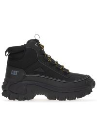 CATerpillar - Buty męskie Caterpillar Intruder Galosh 2.0 Mid P111559 - czarne. Zapięcie: sznurówki. Kolor: czarny. Materiał: guma, skóra, nubuk. Szerokość cholewki: normalna #1