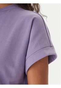 Hugo - HUGO Sukienka codzienna Nalle_B 50540389 Fioletowy Regular Fit. Okazja: na co dzień. Kolor: fioletowy. Materiał: bawełna. Typ sukienki: proste. Styl: casual #4