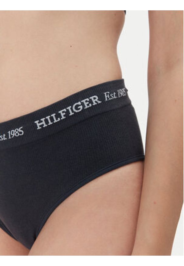 TOMMY HILFIGER - Tommy Hilfiger Figi klasyczne z wysokim stanem UW0UW05724 Granatowy. Stan: podwyższony. Kolor: niebieski. Materiał: bawełna
