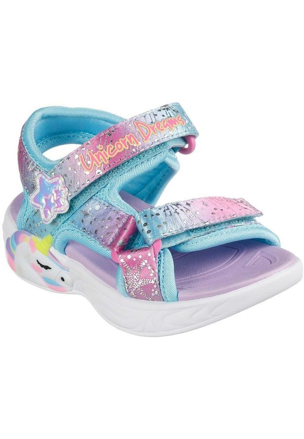 skechers - Sandały Skechers Unicorn Dreams, Dzieci. Kolor: fioletowy. Materiał: syntetyk, tkanina