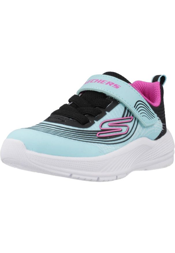 skechers - Tenisówki Skechers Model Microspec Advance Kolor Niebieski. Kolor: niebieski. Materiał: syntetyk, tkanina. Model: Skechers Sport. Sport: turystyka piesza