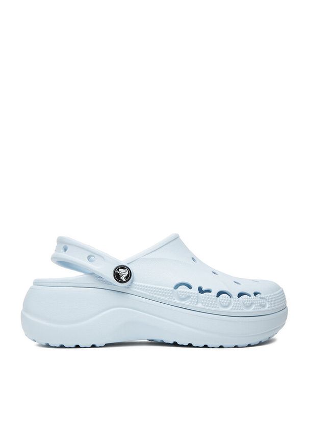 Klapki Crocs. Kolor: niebieski. Obcas: na platformie