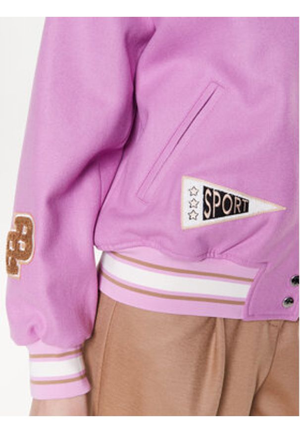 BOSS - Boss Kurtka bomber 50483272 Różowy Relaxed Fit. Kolor: różowy. Materiał: syntetyk