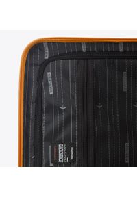 Wittchen - Średnia walizka z ABS-u z geometrycznym tłoczeniem pomarańczowa. Kolor: pomarańczowy. Materiał: poliester. Wzór: geometria #4